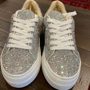 Betsey Johnson Rhinestone Sidney Sneakers